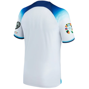 Nike England Home Jersey w/ Euro Qualifying Patches 22/23 (White/Blue Fury/Blue Void)
