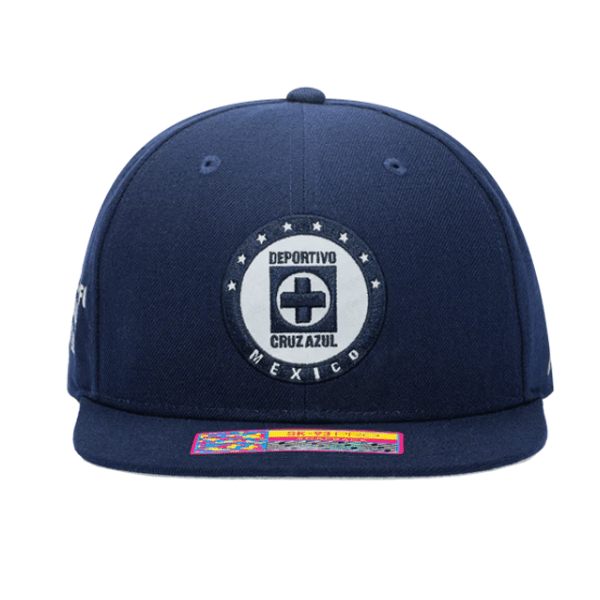 Fan Ink Cruz Azul Braveheart Snapback Hat (Navy) | SoccerWearhouse