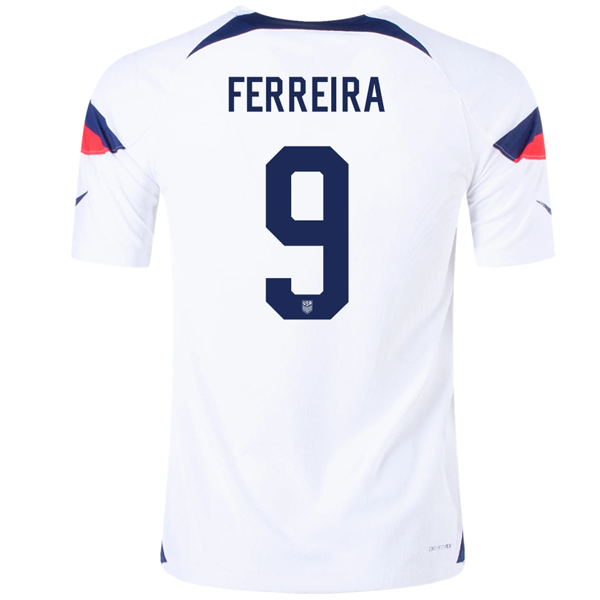 Nike United States Authentic Match Jesus Ferreira Home Jersey 22/23 (Blanco/Azul)