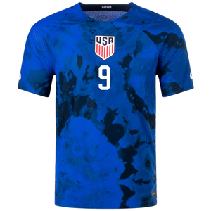 Nike United States Jesus Ferreira Authentic Match Away Jersey 22/23 (Bright Blue/White)