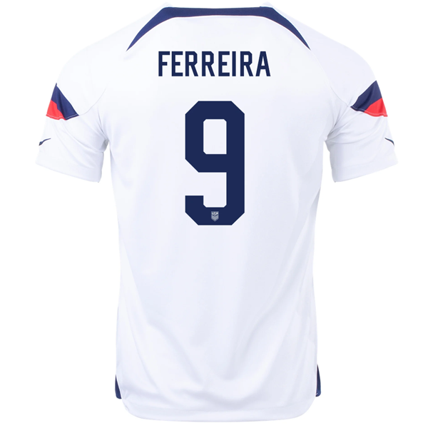 Nike Estados Unidos Jesus Ferreira Home Jersey 22/23 (Blanco/Azul)