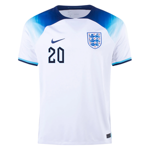 Nike England Authentic Match Phil Foden Home Jersey 22/23 (White/Blue Fury/Blue Void)