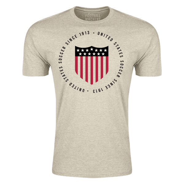 Football Machine United States Centennial T-Shirt (Heather Oatmeal) | SoccerWearhouse