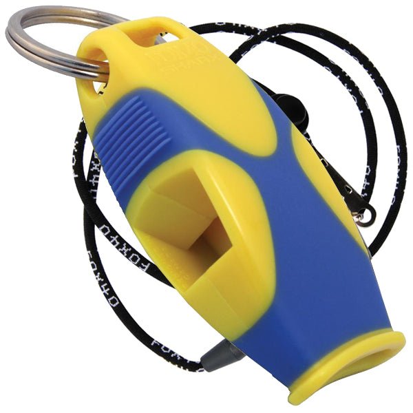 Fox 40 Sharx Referee Whistle w/ lanyard (Black/Red/Green/Yellow) | SoccerWearhouse