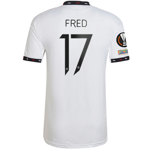 adidas Manchester United Fred Away Jersey w/ Europa League Patches 22/23 (White)