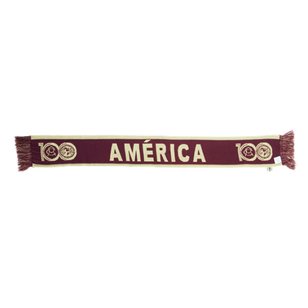 Club America Centenario Scarf (Maroon/Gold) | Soccer Wearhouse