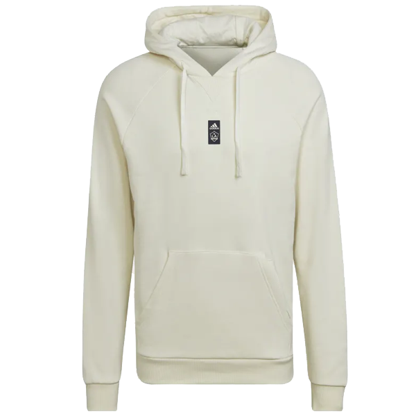 adidas LA Galaxy Travel Hoodie Beige Soccer Wearhouse