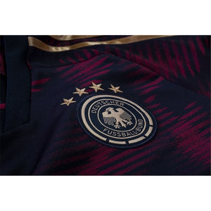 adidas Germany Leroy Sane Away Long Sleeve Jersey 22/23 (Black/Burgundy)
