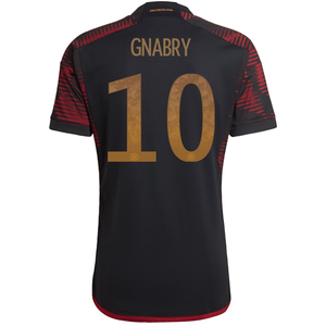 adidas Germany Serge Gnabry Away Jersey 22/23 (Black/Burgundy)
