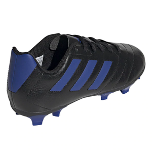 ADIDAS JR. GOLETTO VII Firm Ground Soccer Cleats (CORE BLACK/ROYAL BLUE)