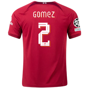 Nike Liverpool Joe Gomez Home Jersey w/ Champions League Patches 22/23 (Tough Red/Team Red)