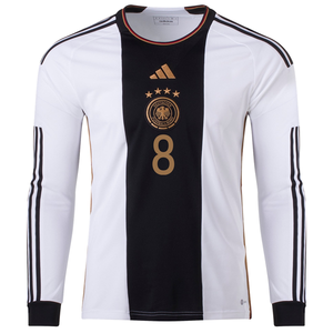 adidas Germany Timo Werner Home Long Sleeve Jersey 22/23 (White/Black)