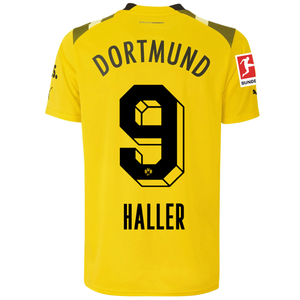 Puma Borussia Dortmund Haller Cup Jersey w/ Bundesliga Patch 22/23 (Cyber Yellow/Black)
