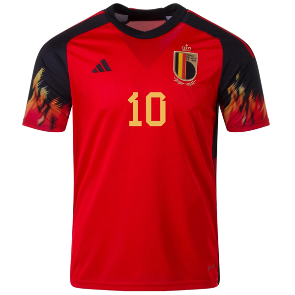 adidas Bélgica Eden Hazard Home Jersey 22/23 (Rojo/Negro)