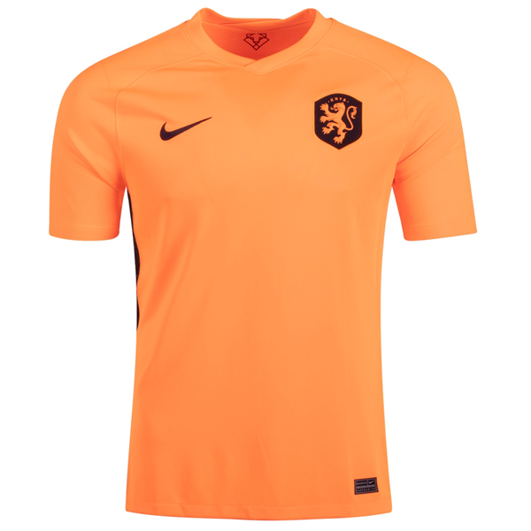Camiseta de local de Holanda Nike para hombre - UEFA Euro 2022 para mujer (naranja total/negro)