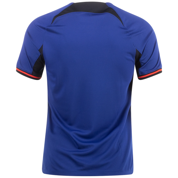 Camiseta Nike Holanda Visitante 22/23 (Azul Profundo/Rojo Habanero)