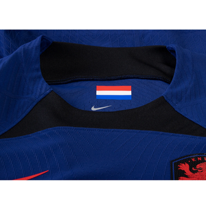 Camiseta Nike Holanda De Ligt Match Authentic Visitante 22/23 (Azul Profundo/Rojo Habanero)