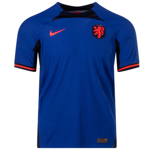 Camiseta Nike Holanda Match Authentic Visitante 22/23 (Azul Profundo/Rojo Habanero)