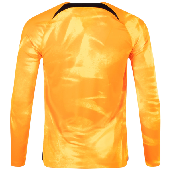 Nike Netherlands '22 Home Replica Long Sleeve Jersey, Men's, Small, Orange