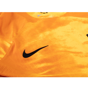 Nike Netherlands De Ligt Match Authentic Home Jersey 22/23 (Laser Orange/Black)