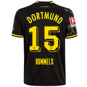 Puma Borussia Dortmund Hummels Away Jersey w/ Bundesliga Patch 22/23 (Puma Black/Asphalt)