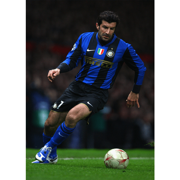 Inter Milan Luis Figo Poster | SoccerWearhouse
