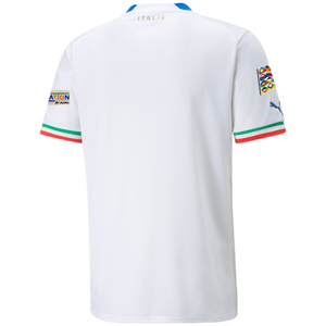 Puma Italy Away Jersey w/ Nations League Patches 22/23 (Puma White/Ultra Blue)