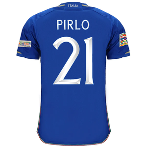 adidas Italy Andrea Pirlo Home Jersey w/ Euro Champion + Nations League Patches 22/23 (Blue)