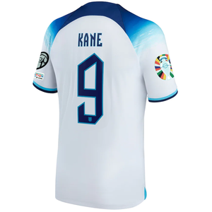 Nike England Harry Kane Home Jersey w/ Euro Qualifying Patches 22/23 (White/Blue Fury/Blue Void)