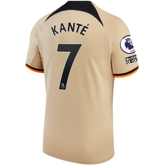 Nike Chelsea N'Golo Kante Third Jersey w/ EPL + No Room For Racism