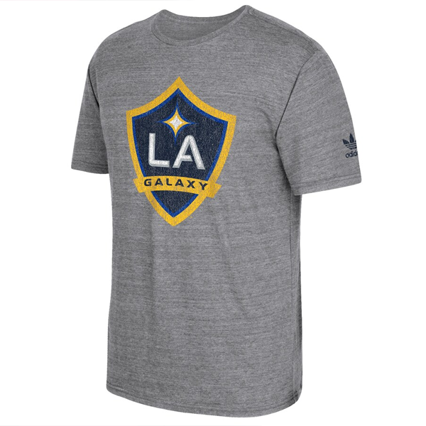 adidas LA Galaxy Originals T Shirt Heather Grey Soccer Wearhouse