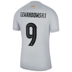 Nike Barcelona Robert Lewandowski Away Jersey w/ La Liga Patch 22/23 (Club Gold) Size XL