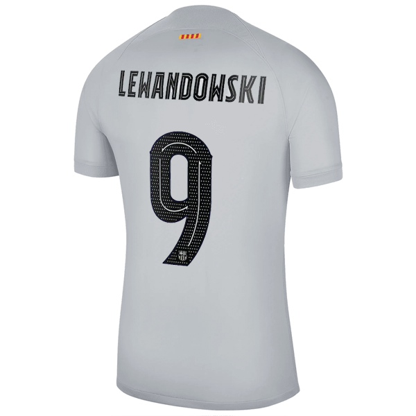 Nike Barcelona Robert Lewandowski Third w/ Europa League Patche - Soccer Wearhouse