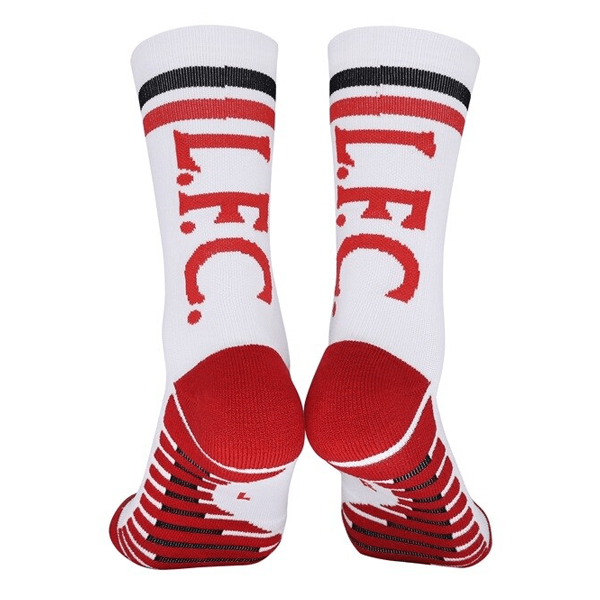 Liverpool Crew Socks (White/Red) | SoccerWearhouse