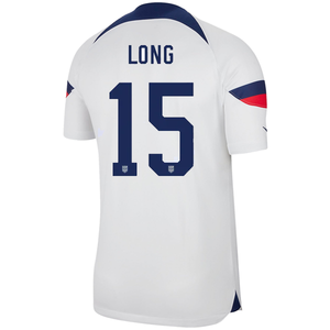 Nike United States Authentic Match Aaron Long Home Jersey 22/23 (White/Loyal Blue)