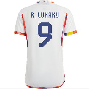 adidas Belgium Romelu Lukaku Away Jersey 22/23 (White/Multi)