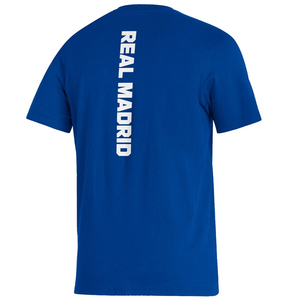 adidas Real Madrid Crest T-Shirt (Royal Blue)