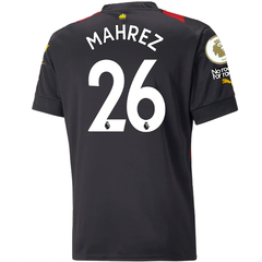 Puma Manchester City Riyad Mahrez Home Jersey w/ EPL + No Room for Racism Patches 23/24 (Team Light Blue/Puma White) Size XL