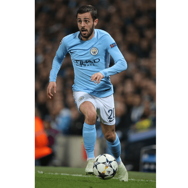 Manchester City Bernardo Silva Home Poster | SoccerWearhouse