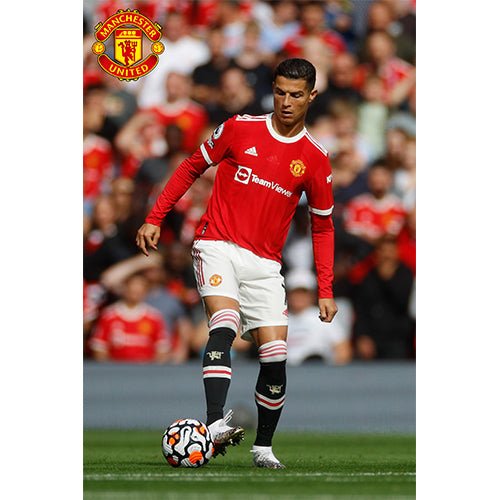 Manchester United Cristiano Ronaldo Poster 21/22 | SoccerWearhouse