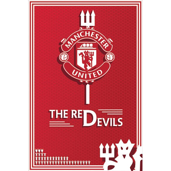 Manchester United The Red Devils Poster | SoccerWearhouse