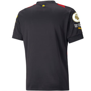 Puma Manchester City Away Jersey w/ EPL + No Room For Racism Patches 22/23 (Puma Black/Tango Red)