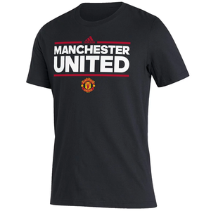 adidas Manchester United Lockup Shirt (Black/Red)