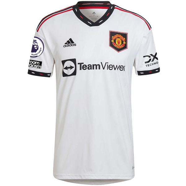 Men's adidas Luke Shaw White Manchester United 2022/23 Away Replica Player  Jersey