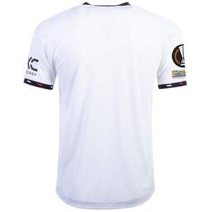 adidas Manchester United Authentic Away Jersey w/ Europa League Patches 22/23 (White/Black)