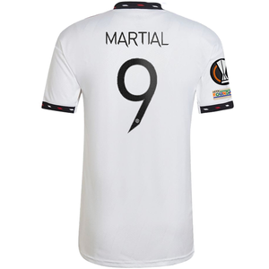 adidas Manchester United Anthony Martial Away Jersey w/ Europa League Patches 22/23 (White)