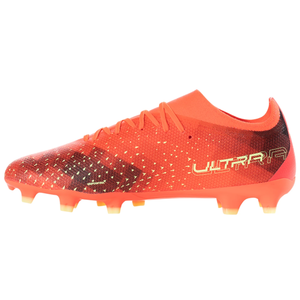 Puma Ultra Match FG/AG Soccer Cleats (Coral/Fizzy Light/Black)