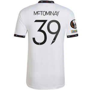 adidas Manchester United Scott McTominay Away Jersey w/ Europa League Patches 22/23 (White)
