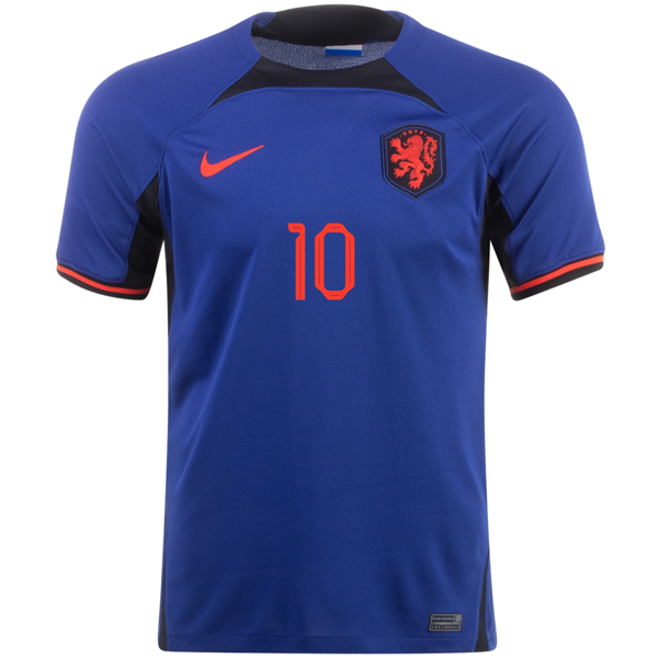 Nike Holanda Memphis Depay Away Jersey 22/23 (Deep Royal/Habanero Red)