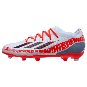 adidas Jr. X Speedportal Messi.1 FG Soccer Cleats (White/Solar Red)